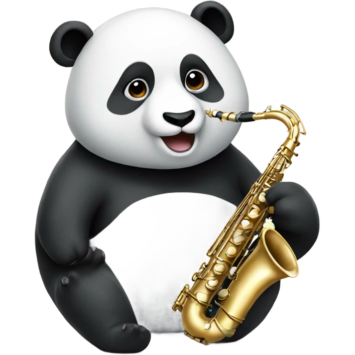 panda playing saxophone emoji