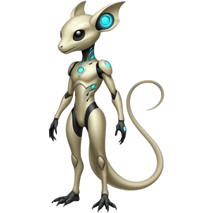 Futuristic Ethereal Modern Fakémon-creature-hybrid Full Body emoji