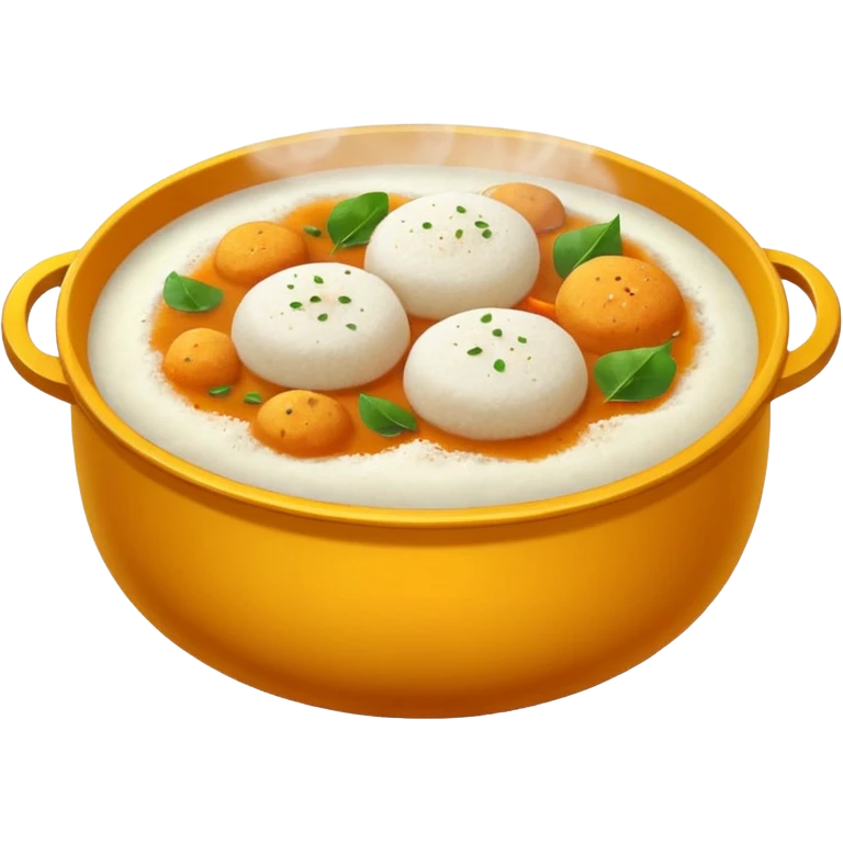 Idli and sambar emoji