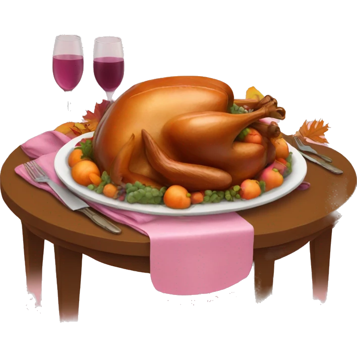 Pink thanksgiving  emoji