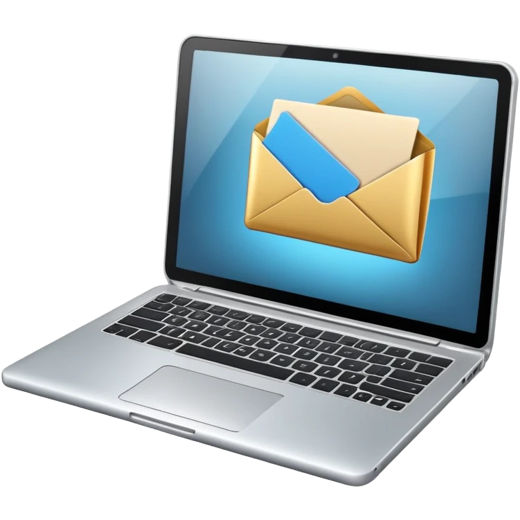 envelope digital laptop emoji