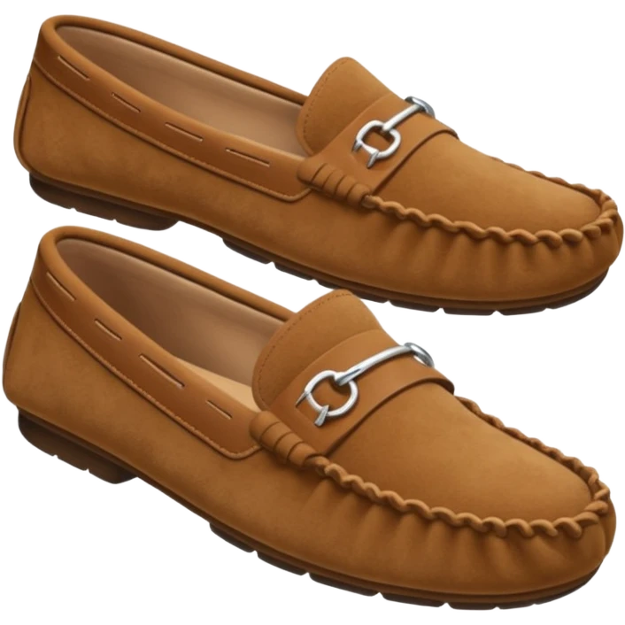 Women’s moccasins on a foot emoji