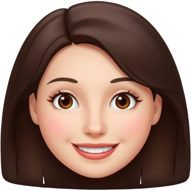 brunette Woman face emoji