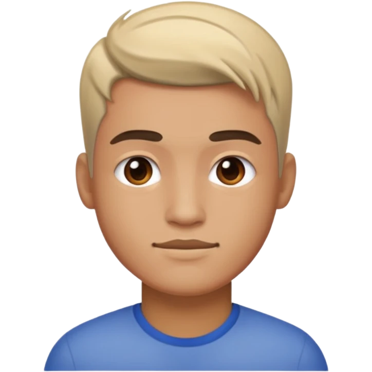 Male with fade emoji
