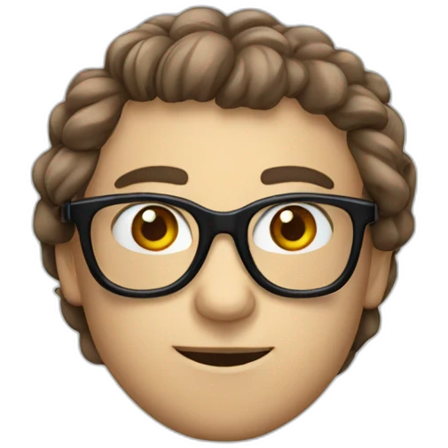 Castor avec lunettes  emoji