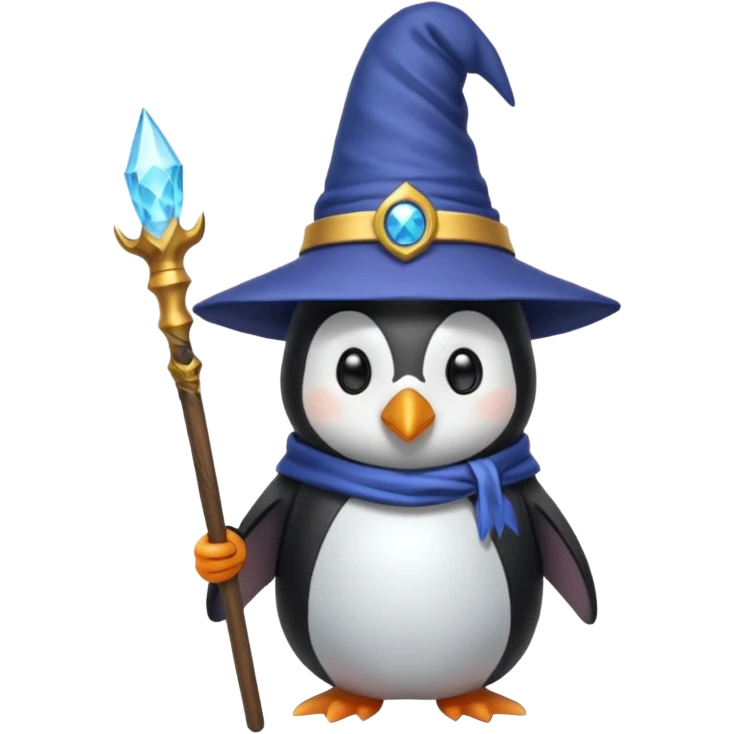 Penguin wizard  emoji