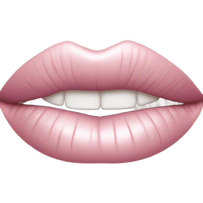 Pink kiss emoji