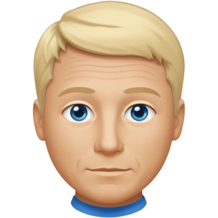 real human male short blond hair blue eyes 5ft 9 140lbs 54 years old Italian emoji