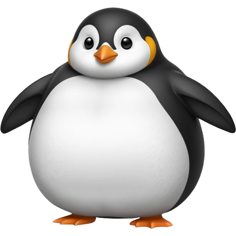 Fat penguin emoji