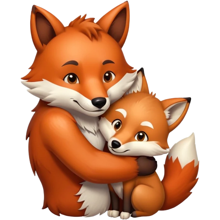 фурри медведь лиса и волк обнимаются emoji