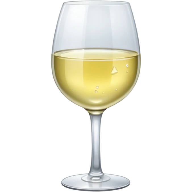 glass of light white wine  emoji
