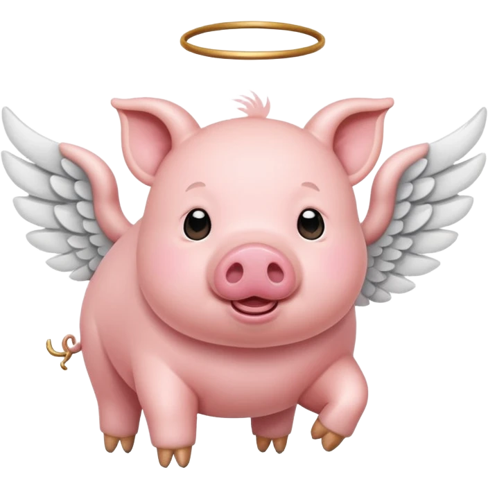 Pig fly  emoji
