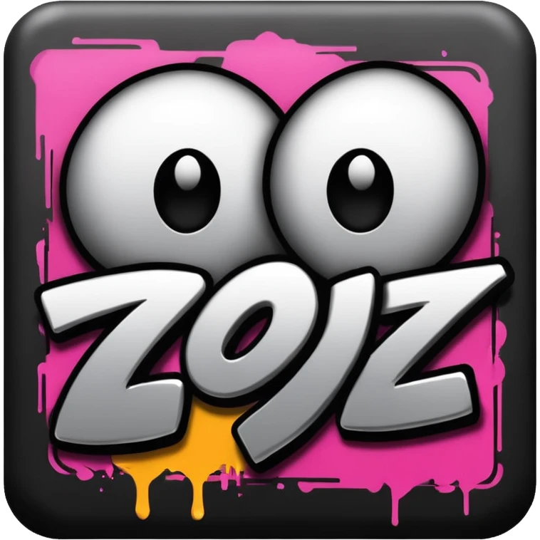 Граффити надпись: 72 emoji