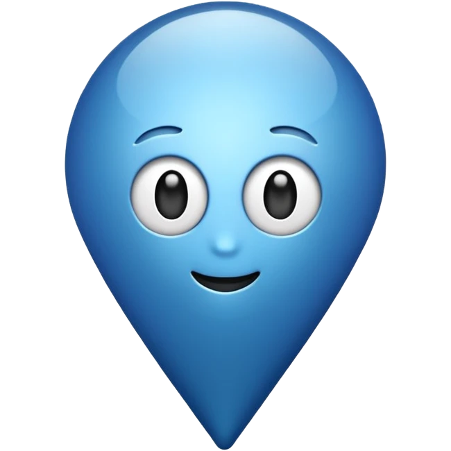 Blue location pin like on iPhone  emoji