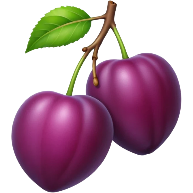 Plum on emoji