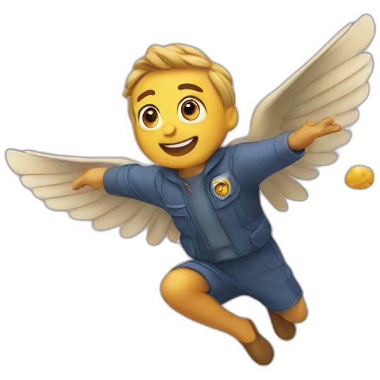 flying emoji
