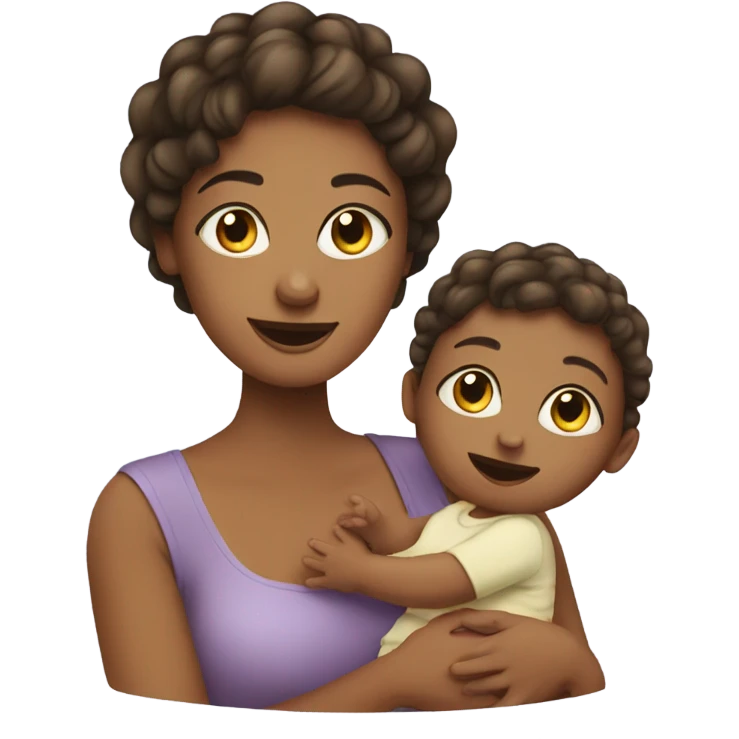 Mum daughter and baby emoji