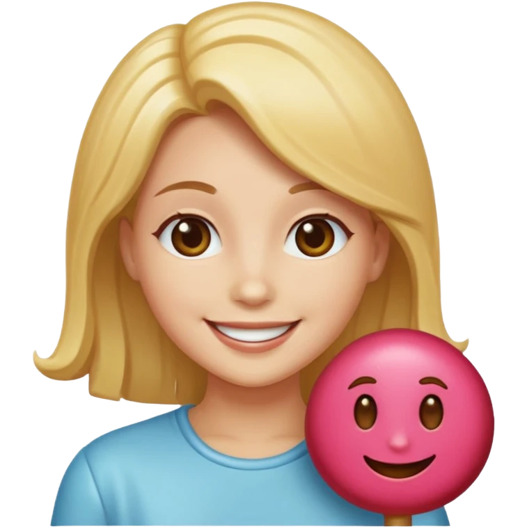 single personified candy treat with single hair color  emoji