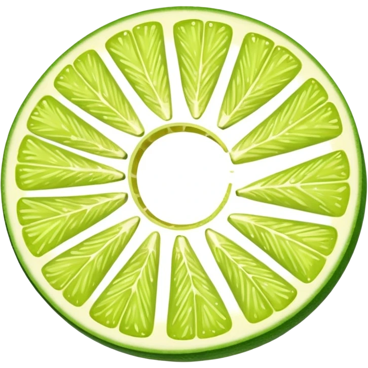 lime peel for a cocktail in a spiral shape emoji
