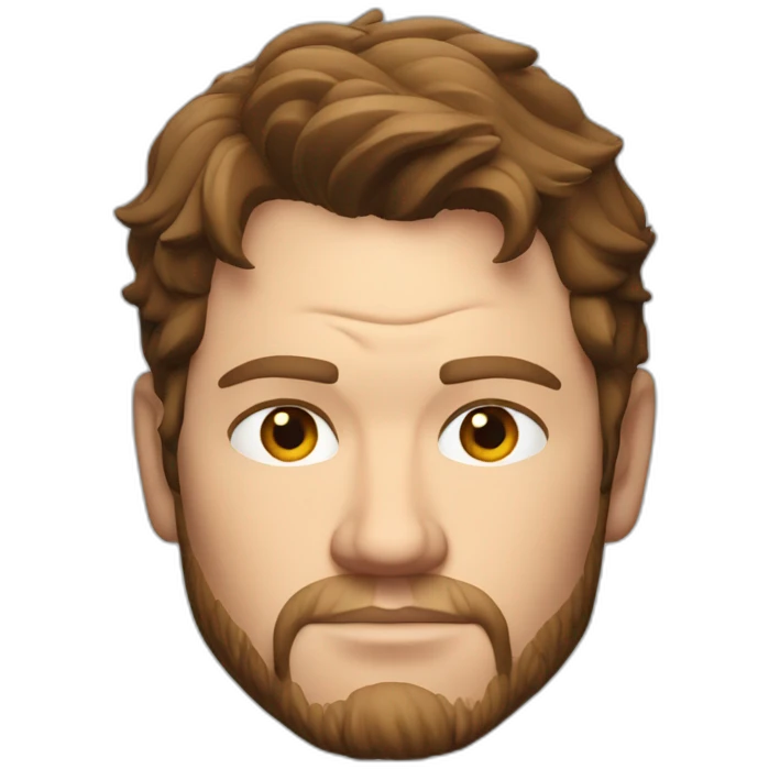 chris pratt serious emoji