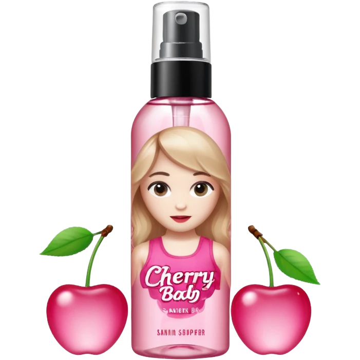 Sabrina carpenter bottle of cherry baby body mist   emoji