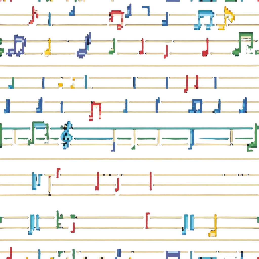 Musical notes with happy, whimsical feeling, representing singing or melody "Tralalelo" emoji