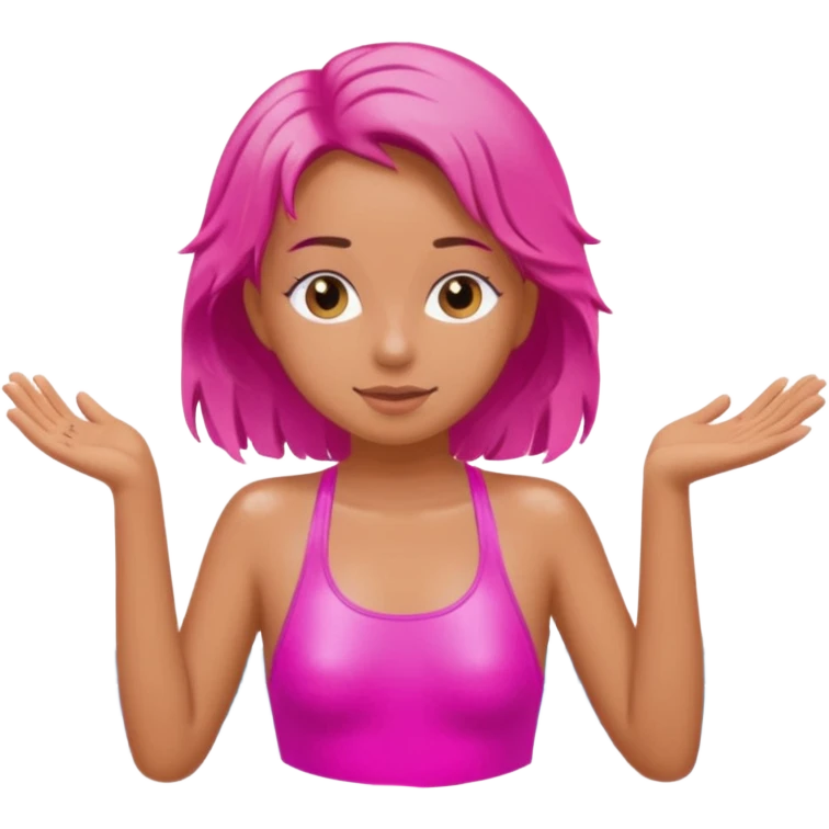 Pool girl pink emoji