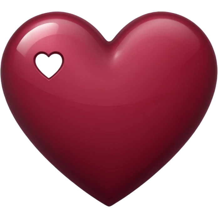 Burgundy Heart emoji