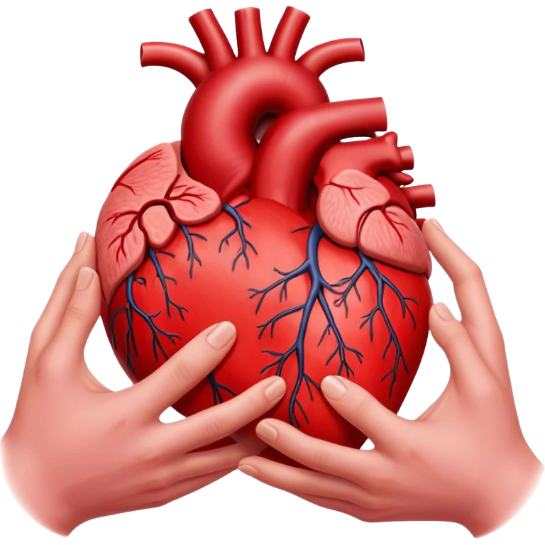 Handing heart out of chest emoji
