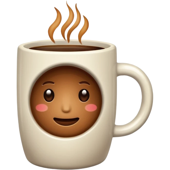 plain Coffee without Saucer, no emoji. emoji