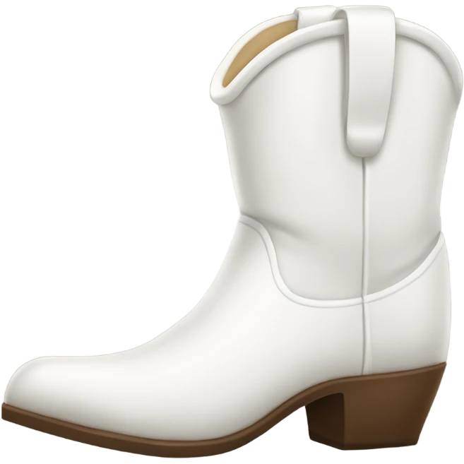 White cowboy boot  emoji