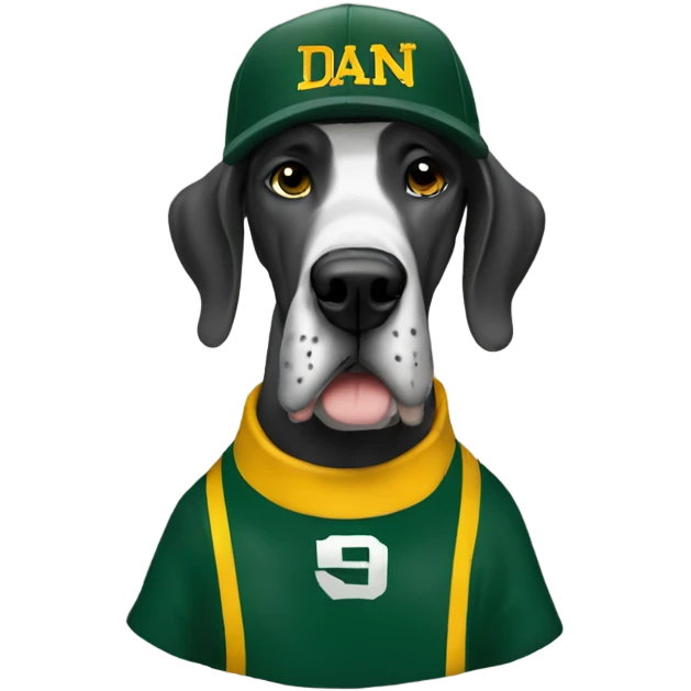 Great Dane Packer fan  emoji
