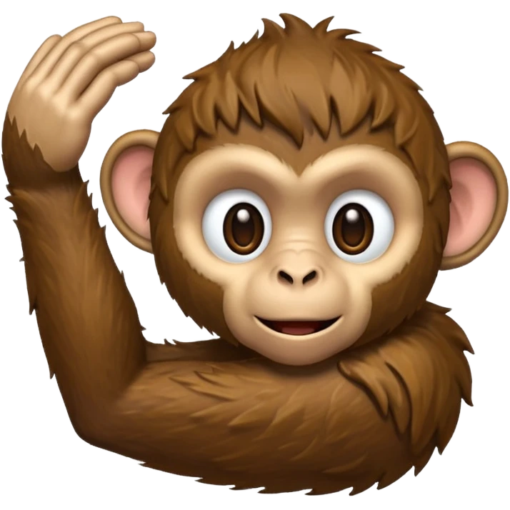 Monkey hand emoji