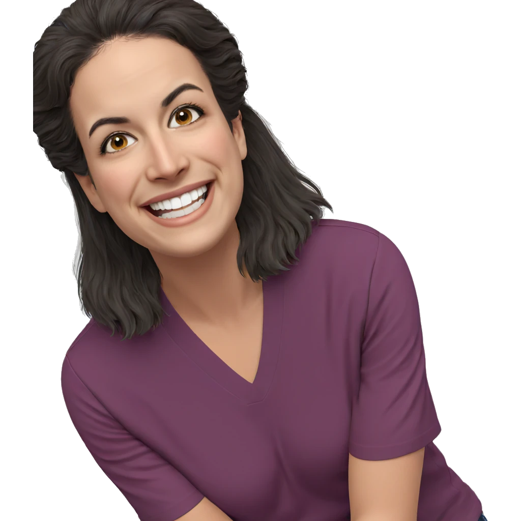 smiling solo with simple background emoji