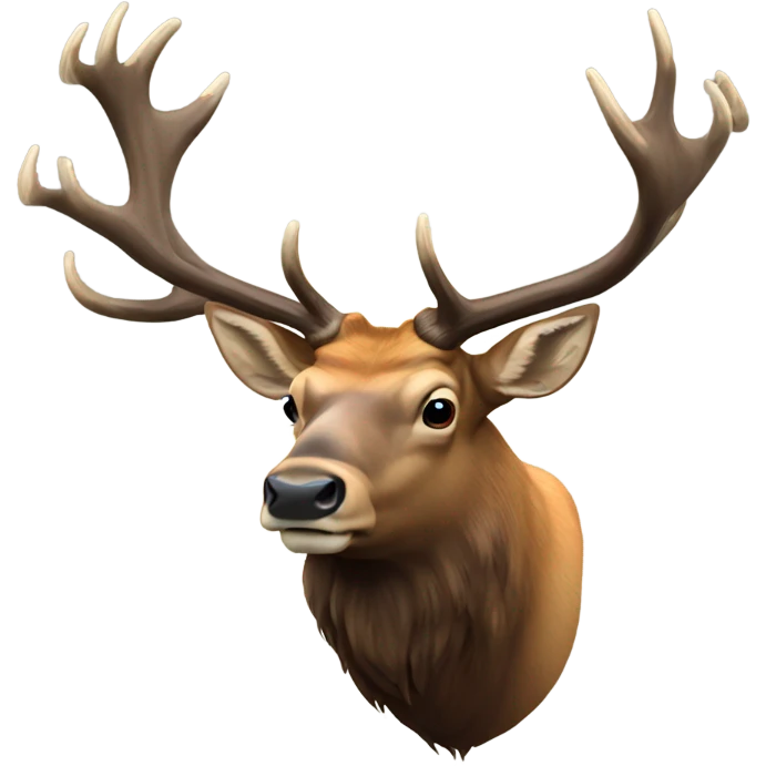 6 point bull elk emoji