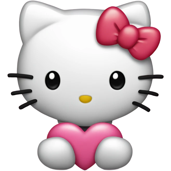 Hello kitty heart  emoji