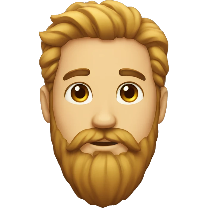 Bearded person majestic emoji