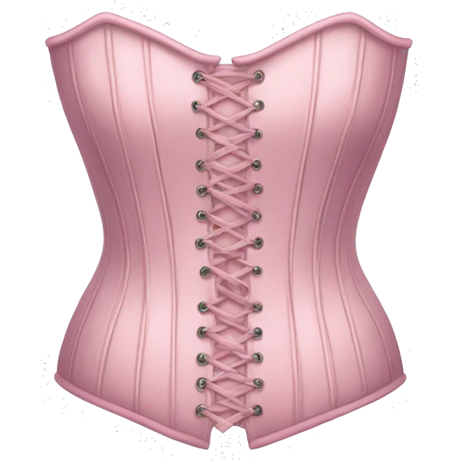 Pastel pink corset  emoji