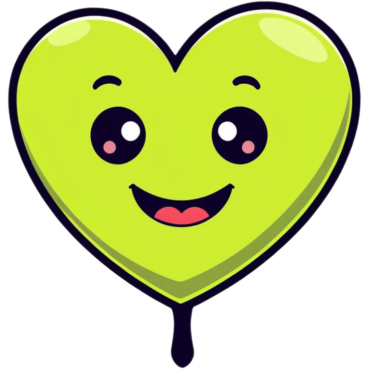 Runny love emoji