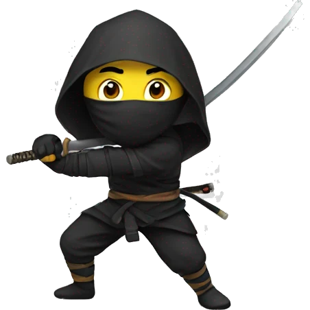 ninja with sward  emoji