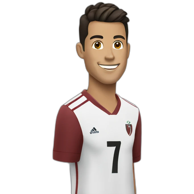 Cristiano doing the siu emoji