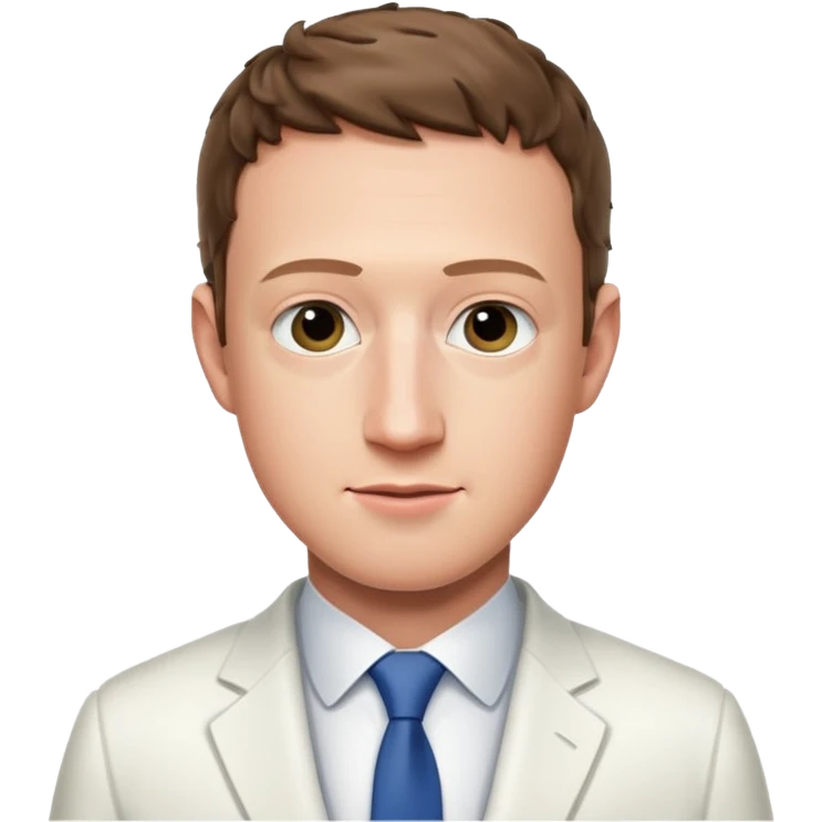 mark zuckeberg in white emoji