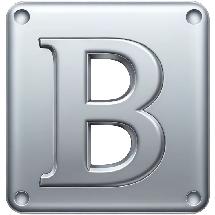 letter d embossed emoji