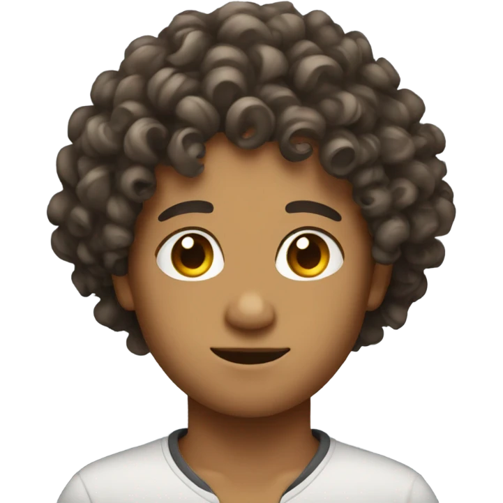 Curly hair emoji