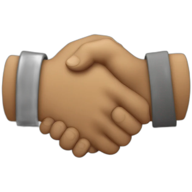 muscular handshake emoji