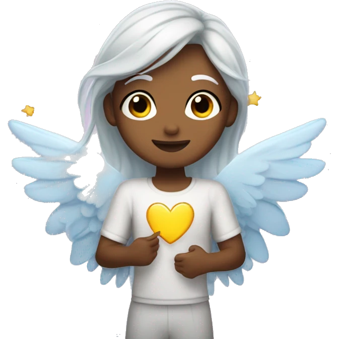 Hada con estrellas y corazones emoji