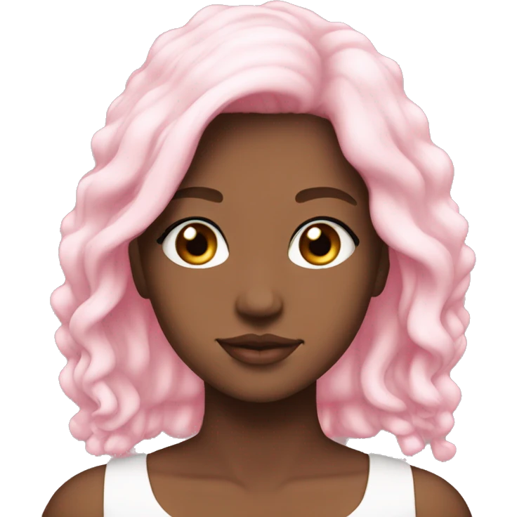 Clean girl, aesthetic, pink and white  emoji