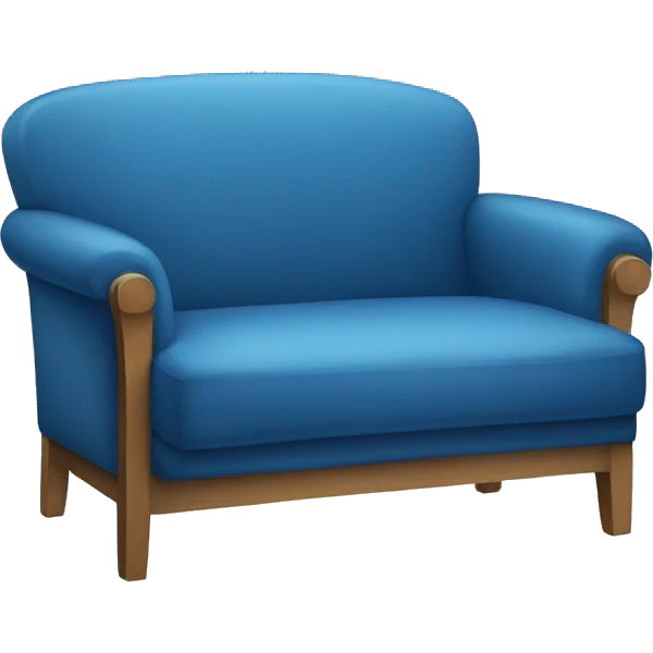 blue couch chair emoji
