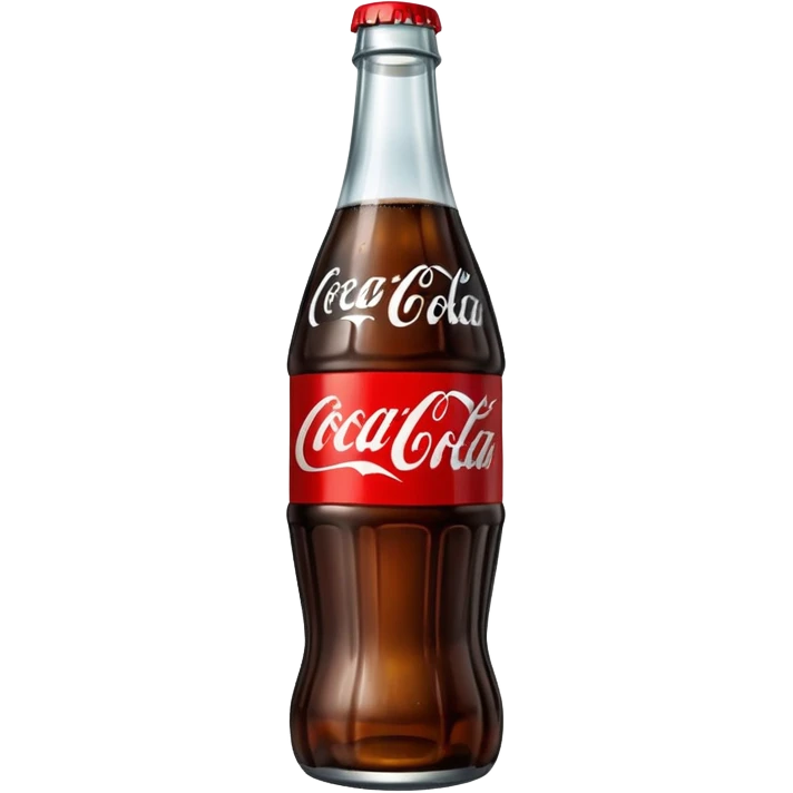 coca cola bottle with black label emoji