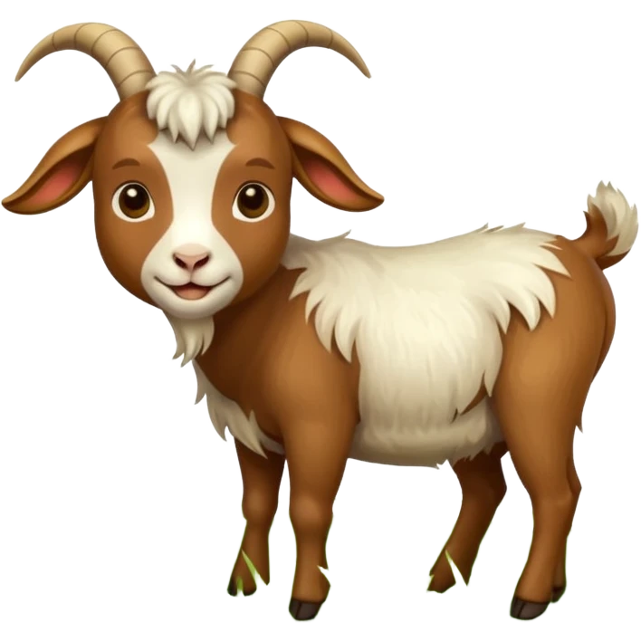 goat eating grass emoji